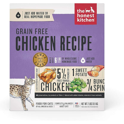 The Honest Kitchen Human Grade Dehydrated Grain Free Chicken Cat Food Prowl 2 Pound Box