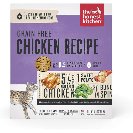 The Honest Kitchen Human Grade Dehydrated Grain Free Chicken Cat Food Prowl 2 Pound Box