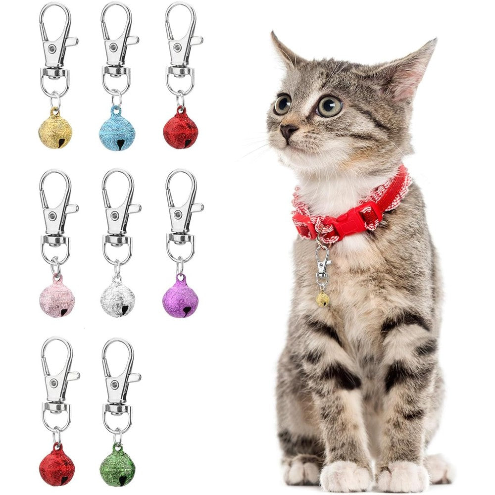 Wontee colorful cat collar bells front view packaging