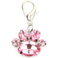 Xksrwe Bling Rhinestones Paw Charm Pendant Jewelry For Pet Dog Cat Puppy Necklace Collar Accessory 3.0 Centimeters By 2.5 Centimeters