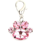 Xksrwe Bling Rhinestones Paw Charm Pendant Jewelry For Pet Dog Cat Puppy Necklace Collar Accessory 3.0 Centimeters By 2.5 Centimeters