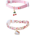 Pawfect Harmony Duo Breakaway Cat Collars With Charms Twin Set For Safety And Style Kitty And Cherry Design