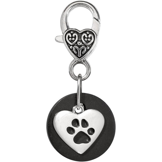 Karelia Creations Shungite Pet Collar Charm Natural Protection Crystal Stone For Dogs And Cats Small To Medium Size