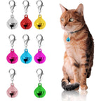 Blmhtwo 8 Pieces Colorful Pet Collar Bells And Charms For Dogs And Cats With Lobster Clasps 1.38 Inch Metal Pendant For Pets