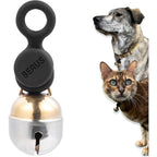 Beau's Bells V2 Handmade Copper Pet Collar Bell With Quick Loop Easy Release Clip For Cats And Dogs, Two Tone Design