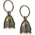 Apojgitn Copper Collar Bell For Small Pet, Retro Brass Dog And Cat Tracking Bells With Keyrings, Vintage Anti Lost Pendant, 2 Count