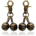 KITTAIL Copper Bells For Dog Collars With Snap Clips Pure Copper Tracking Bells For Dogs And Cats Two Pack