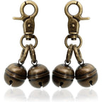 KITTAIL Copper Bells For Dog Collars With Snap Clips Pure Copper Tracking Bells For Dogs And Cats Two Pack