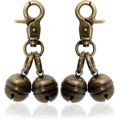 KITTAIL Copper Bells For Dog Collars With Snap Clips Pure Copper Tracking Bells For Dogs And Cats Two Pack