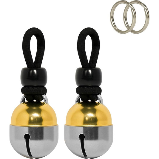 Noble Bells Pair Handmade In United States Extra Loud Collar Bells For Cats And Dogs Premium Brass And Nickel Silver Small Pair