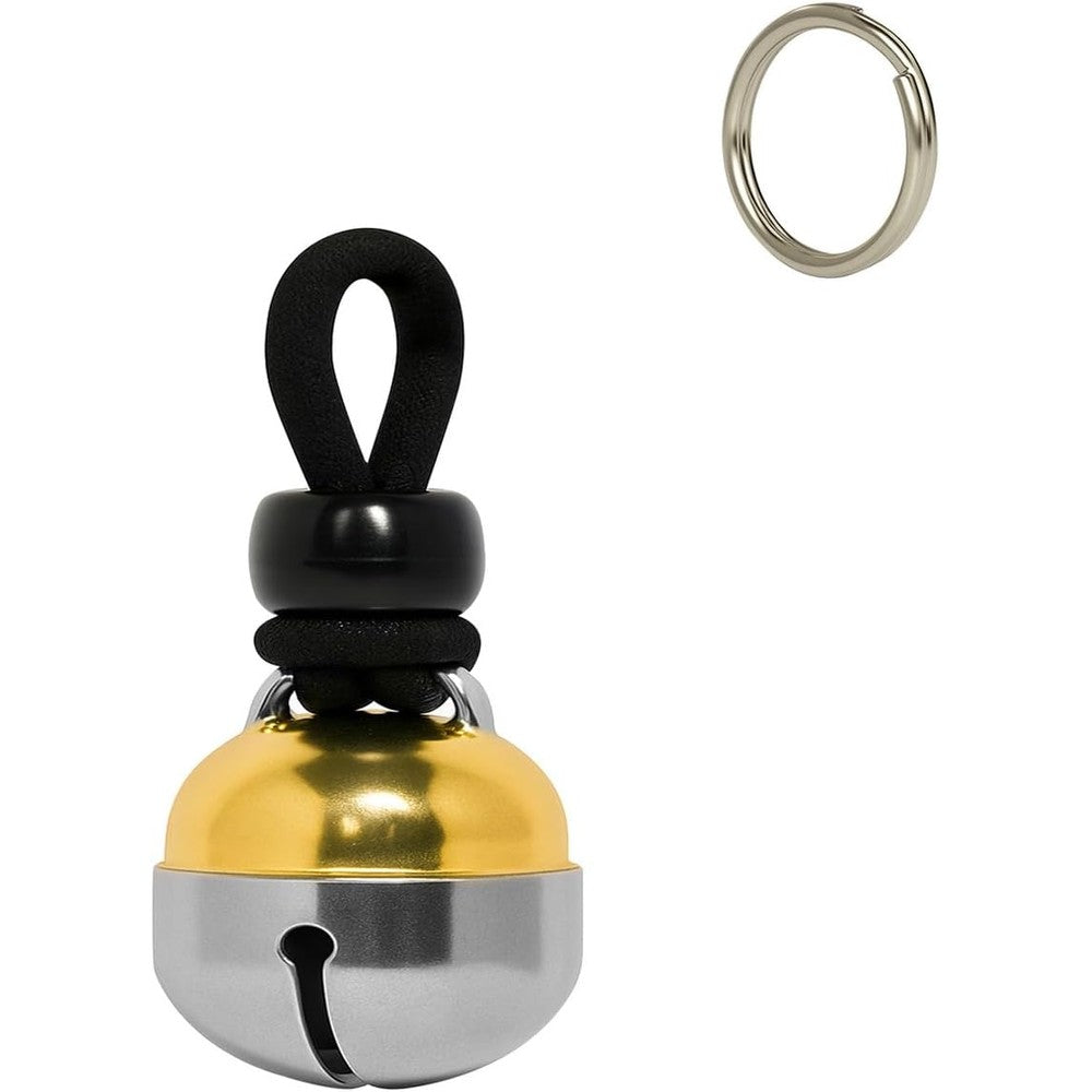 Noble Bells Handmade Extra Loud Multifaceted Clacker Collar Bell For Cats And Dogs Premium Brass And Nickel Silver One Count
