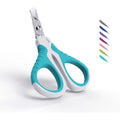 WePet Pet Nail Clippers U07.1 front view showing white and pine green ergonomic handle