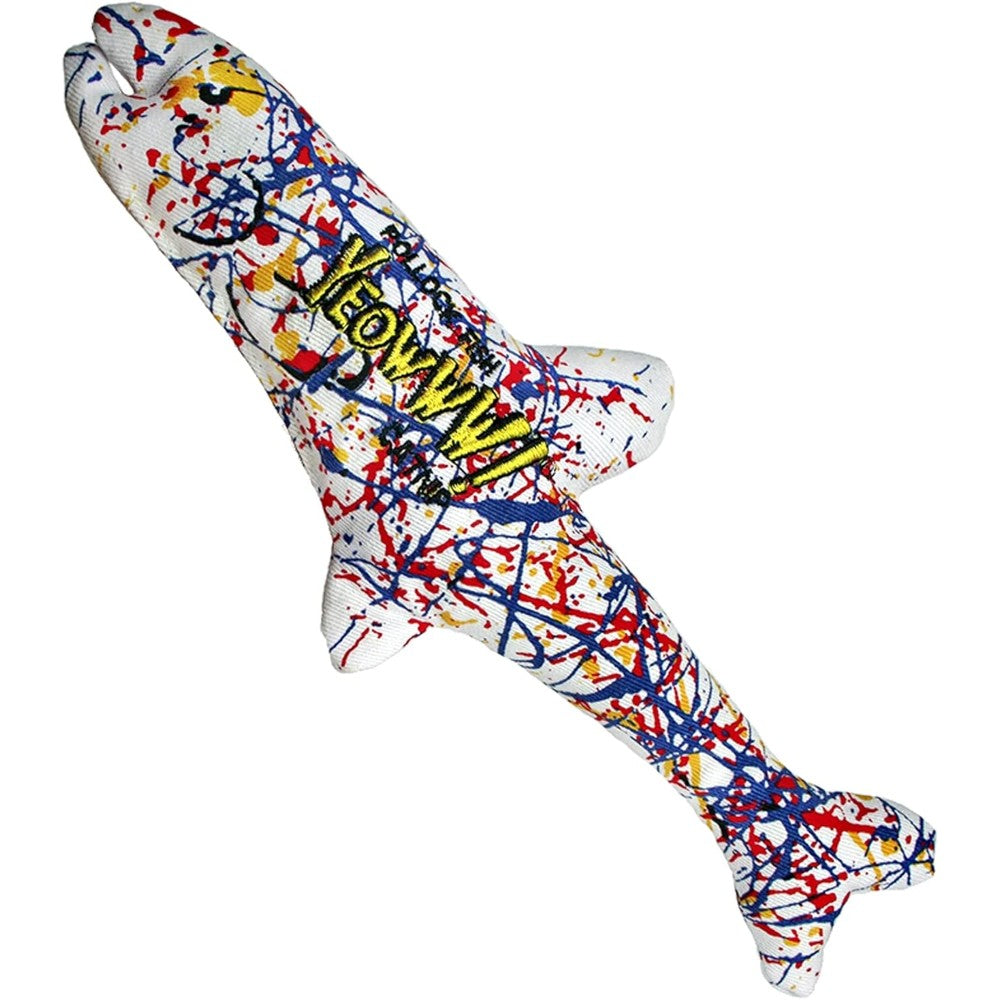 Yeowww! Catnip Pollock Fish front view durable cat toy