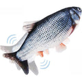 Tocirelo flopping fish cat toy front view showing realistic plush design