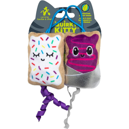 Quirky Kitty Flingin Purr Tarts interactive cat toys front view