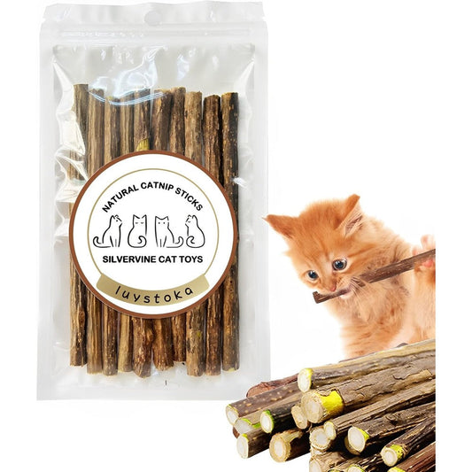 Luystoka silvervine sticks for cats in original packaging front view