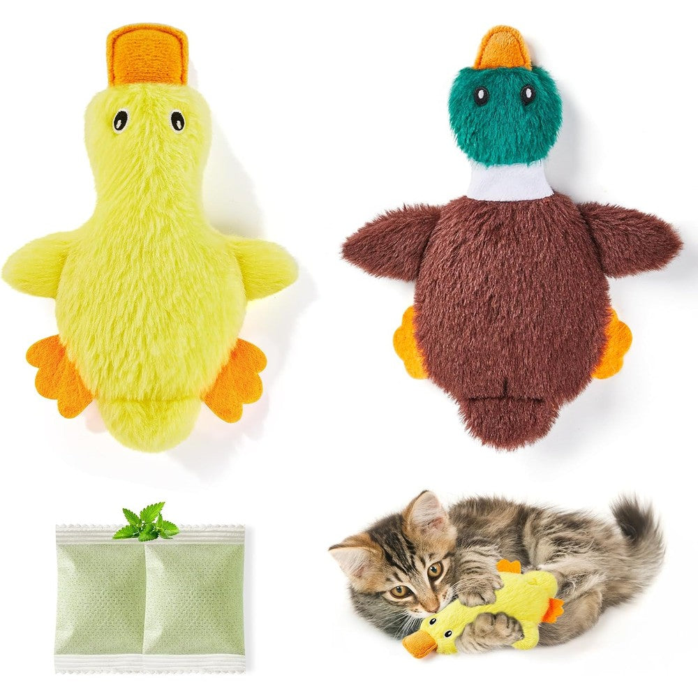 Potaroma cat toy duck and platypus set front view