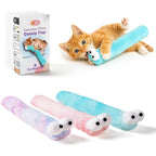 Gochanmon 3 Pack Caterpillar Catnip Kicker Toys Front View