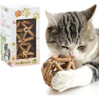 Gochanmon natural silvervine and catnip ball set front view