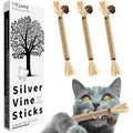 Ywaooh 3 pack silvervine sticks cat chew toys front view
