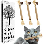 Ywaooh 3 pack silvervine sticks cat chew toys front view