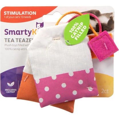 SmartyKat Tea Teazers 2 count catnip toy set front view