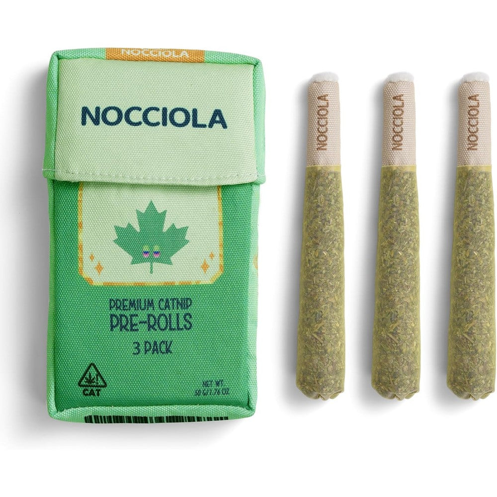 Nocciola 3 pack catnip toys front view for cats