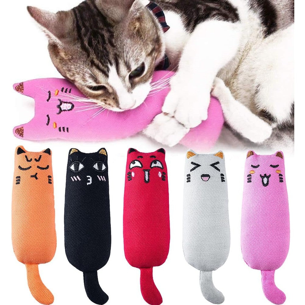 Legendog catnip toy front view showcasing the 5-piece cartoon mouse set.