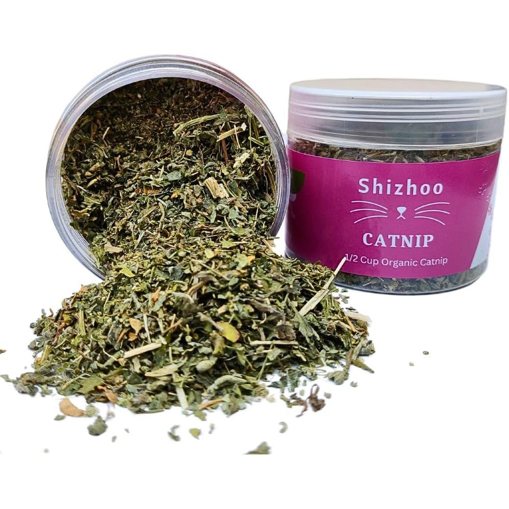 Shizhoo 100% Natural Catnip For Cats And Kittens Premium Organic Blend For Play And Training One Half Cup