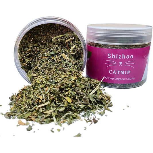 Shizhoo 100% Natural Catnip For Cats And Kittens Premium Organic Blend For Play And Training One Half Cup