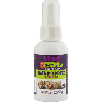 Mad Cat Frisky Spritz Safe Dye Free Non Toxic Pure North American Catnip Spray Two Fluid Ounces