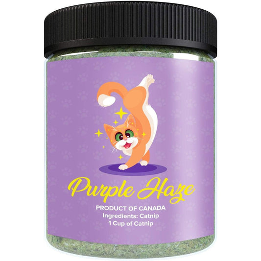 Purple Haze Premium Blend Organic Catnip Infused With Maximum Potency For Cats 1 Cup