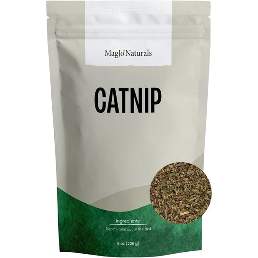 MagJo Naturals Farm Direct Catnip Premium Cut And Sifted Natural Nepeta Cataria For Cats Bulk Bag Half Pound
