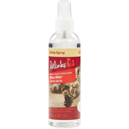 Petlinks Bliss Mist Catnip Infused Spray For Cats And Kittens Mess Free Stimulant And Attractant Safe For Pets 7.0 Fluid Ounces