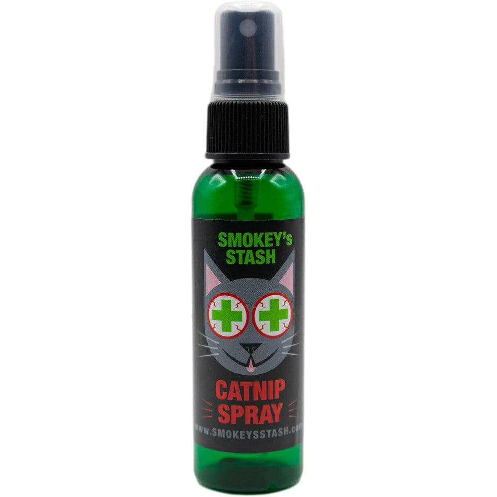 Smokey's Stash Catnip Spray For Cats Premium Concentrated North American Catnip Oil Attractant For Toys And Scratchers Two Ounce