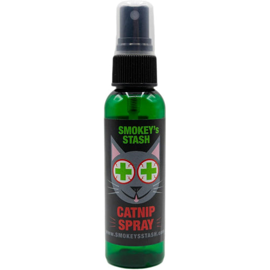 Smokey's Stash Catnip Spray For Cats Premium Concentrated North American Catnip Oil Attractant For Toys And Scratchers Two Ounce