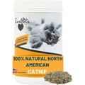 Our Pets catnip jar front view showcasing product label and branding