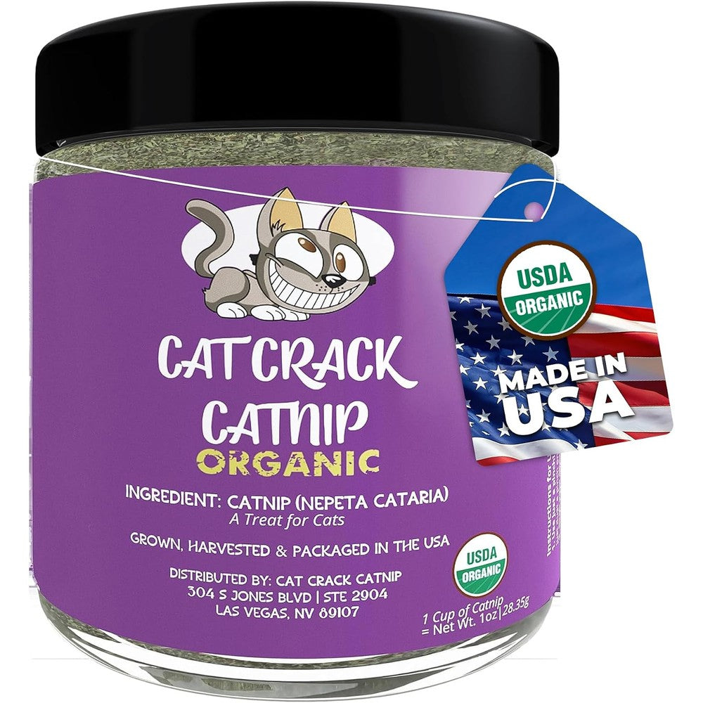 Cat Crack organic catnip front container view