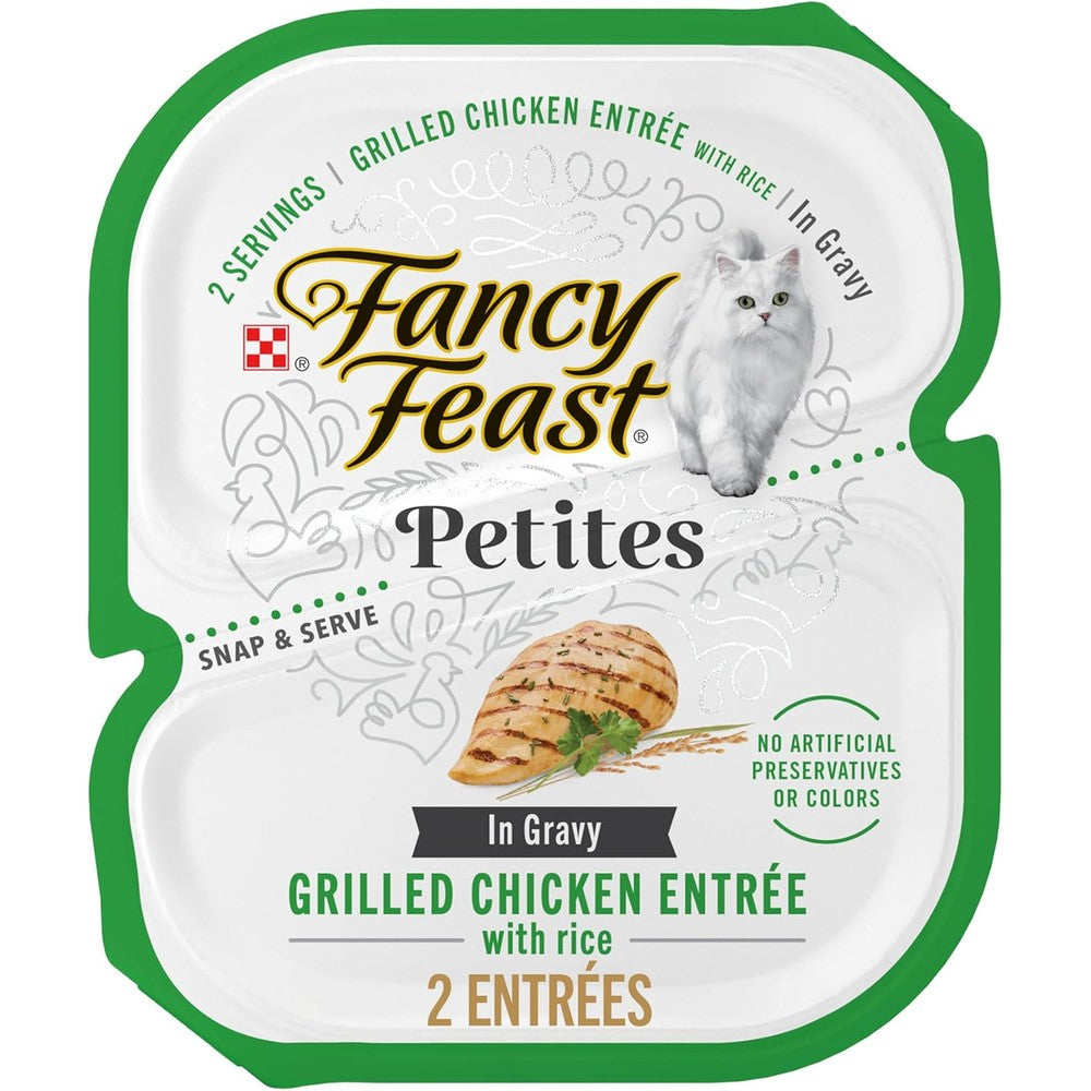 Fancy Feast Petites grilled chicken wet cat food front view