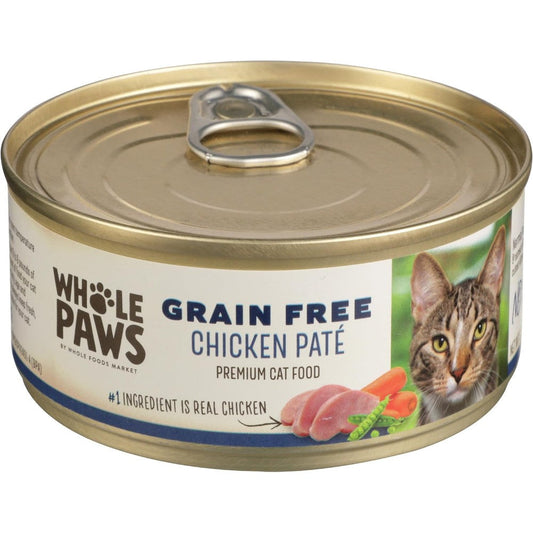 Whole Paws Grain-Free Wet Cat Food Chicken PatÃ© 5.5 Ounce