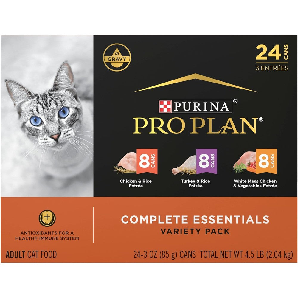 Purina Pro Plan Complete Essentials wet cat food front view