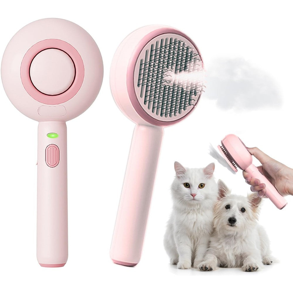 Baytion cat steam brush front view in pink