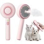 Baytion cat steam brush front view in pink