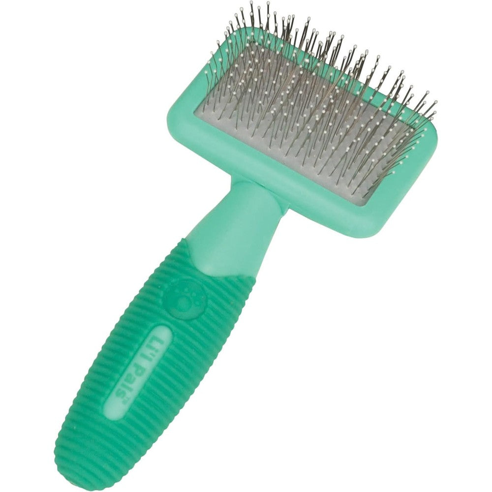 Coastal Pet Li'l Pals kitten slicker brush front view for grooming
