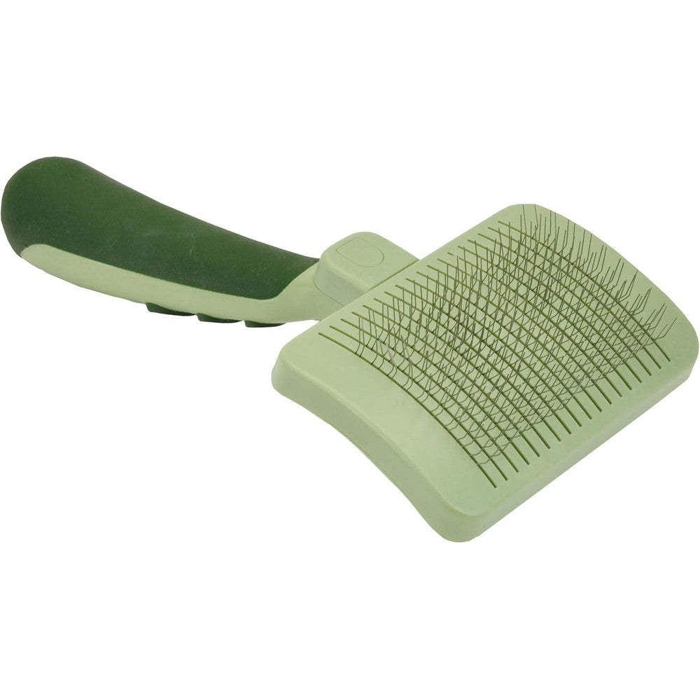 Coastal cat self cleaning slicker brush front view grooming tool