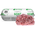 Raw Paws Signature Blend Pet Food for Dogs & Cats - Goat Recipe, 1-lb Rolls (20 Pack) - Fresh Raw Pet Food Made in USA, Natural Dog Food Rolls, Small-Batch Frozen Goat Dog Food, Raw Frozen