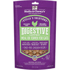 Stella & Chewy's digestive boost chicken cat food purple bag front view
