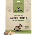 Vital Essentials Freeze Dried Raw Cat Food Rabbit Mini Patties Entree Grain Free Complete Meal High Protein Topper Eight Ounce Bag