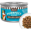 Merrick Purrfect Bistro Wild Caught Cod Spinach And Wild Rice Recipe Grilled Natural Wet Cat Food In Savory Gravy 3 Ounce Cans Pack Of 24