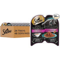 Sheba Gravy Indulgence Salmon Entree In Extra Gravy Adult Wet Cat Food 2.64 Ounce Twin Pack Trays Case Of 24